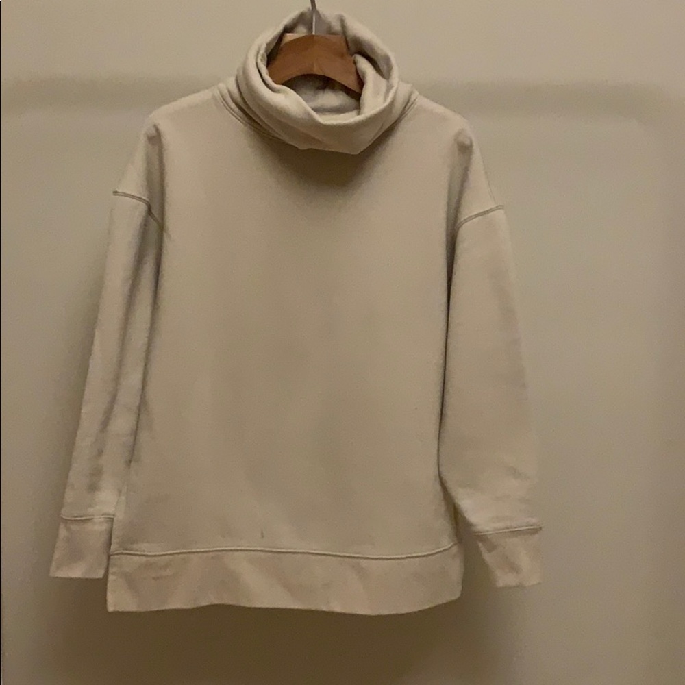 Athleta Double Cozy Karma Funnel Neck in Bone